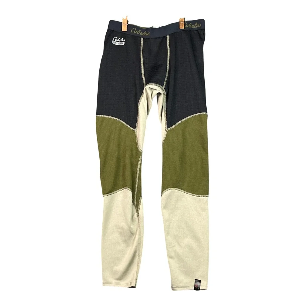 Cabela's ECWCS Thermal Zone Baselayer Mens S Black Olive Polartec Leggings Pants